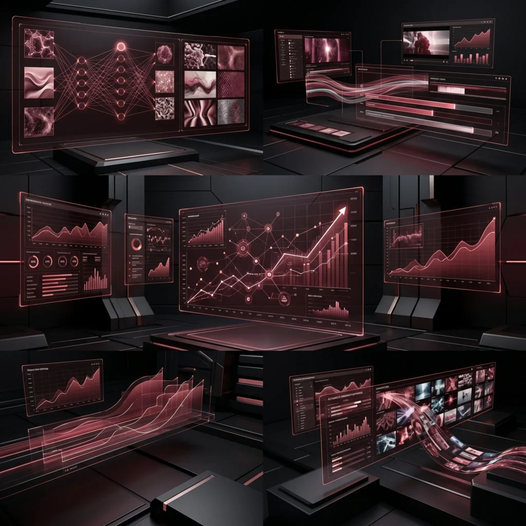 AI business growth visuals
